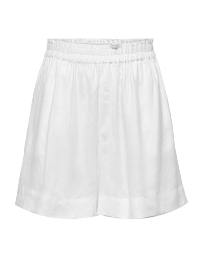 Only - Tokyo Linen Blend Shorts - Bright White